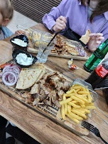 Gyrosteller Mit Pommes Und